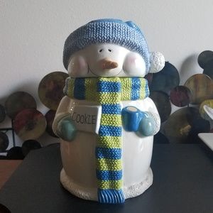 Vintage Snowman Cookie Jar